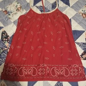 Ladies Juniors Maurices Bandana Tank Size M